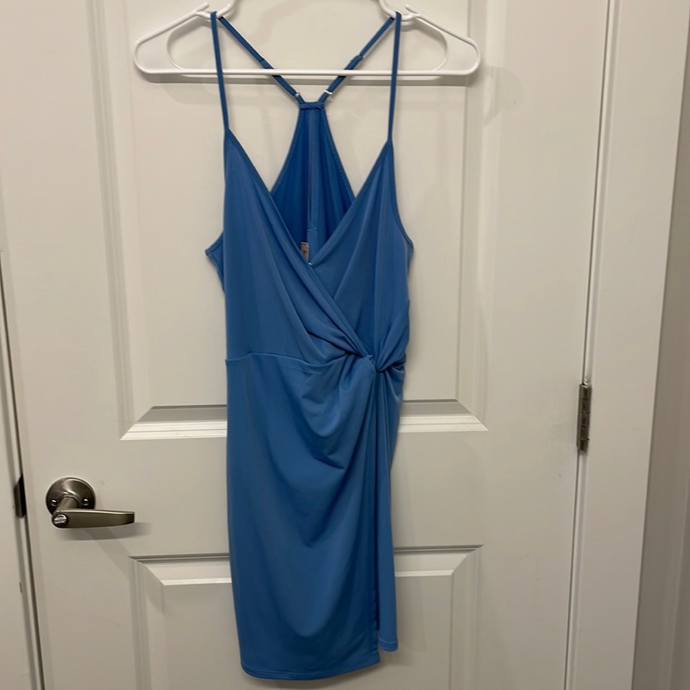 FOR SALE - BCBG cocktail twist wrap surplice dress